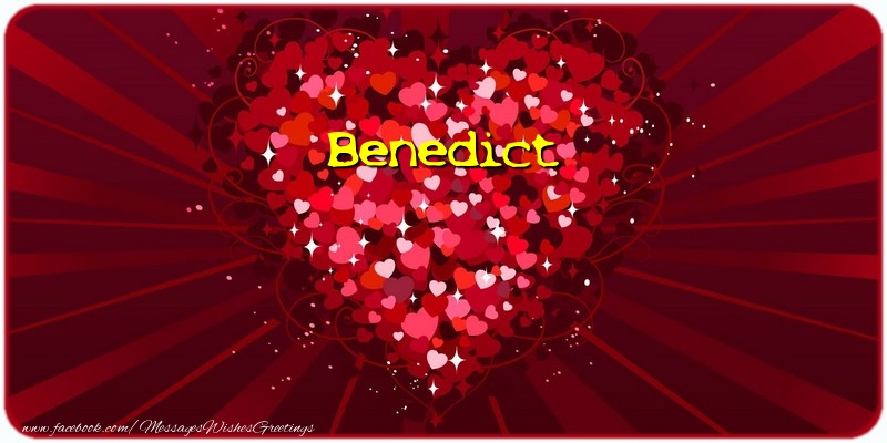 Greetings Cards for Love - Benedict