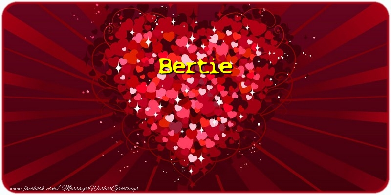 Greetings Cards for Love - Hearts | Bertie