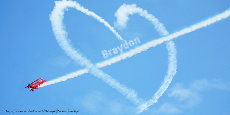 Greetings Cards for Love - Braydon