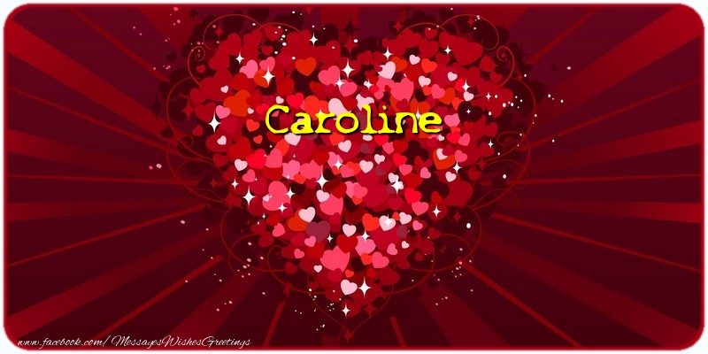 Greetings Cards for Love - Caroline
