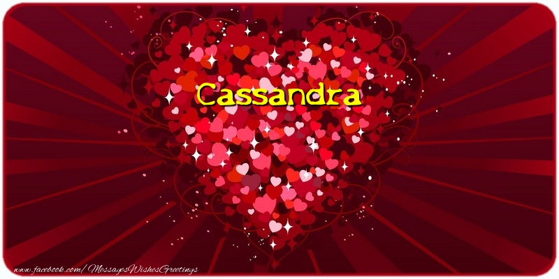 Greetings Cards for Love - Hearts | Cassandra