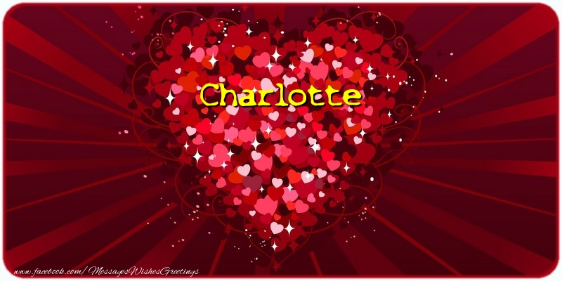 Greetings Cards for Love - Hearts | Charlotte