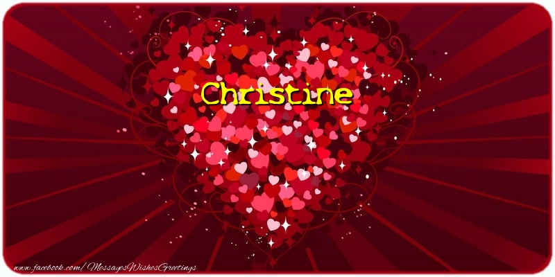 Greetings Cards for Love - Hearts | Christine