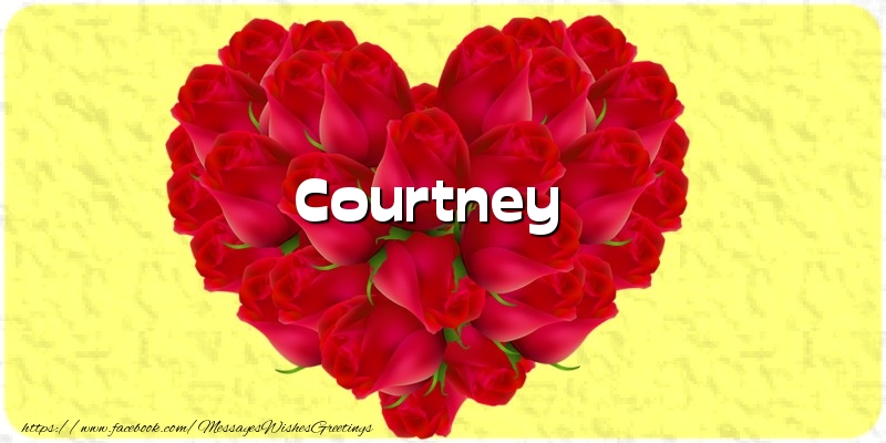 Greetings Cards for Love - Hearts | Courtney