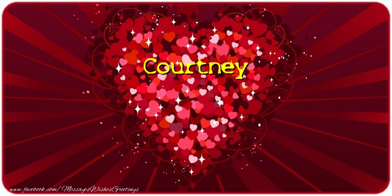 Greetings Cards for Love - Courtney