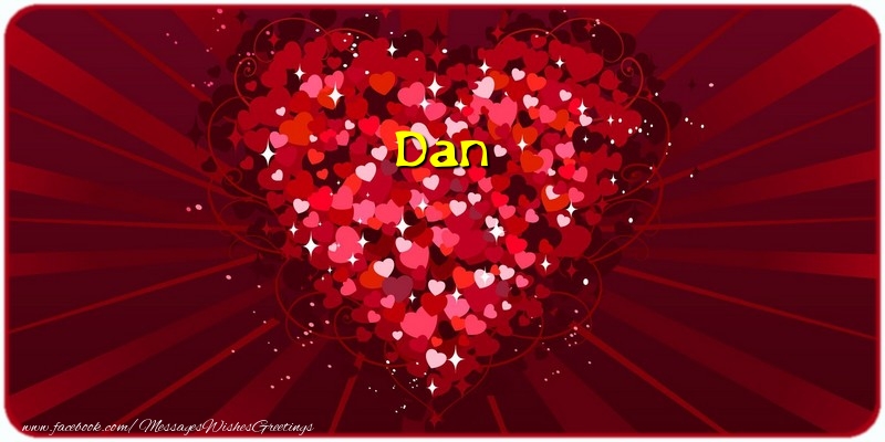 Greetings Cards for Love - Hearts | Dan
