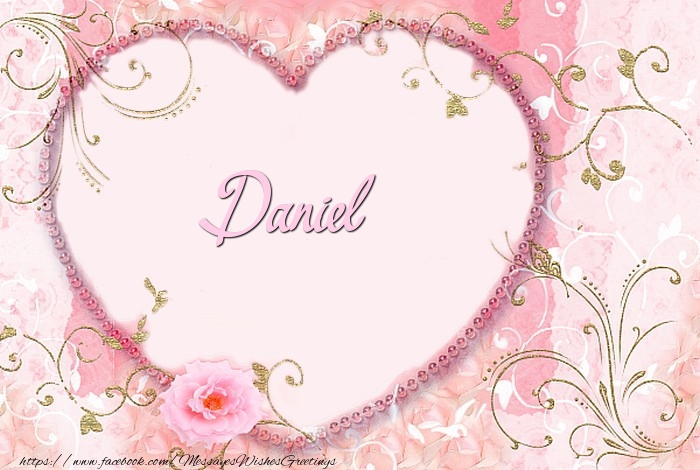 Greetings Cards for Love - Hearts | Daniel