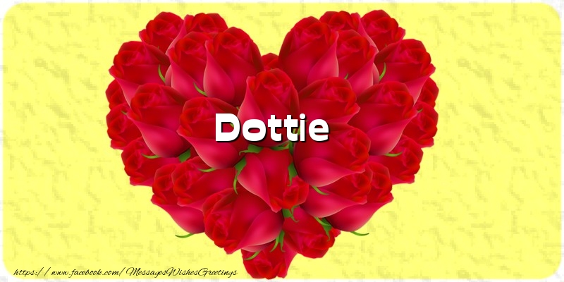 Greetings Cards for Love - Dottie