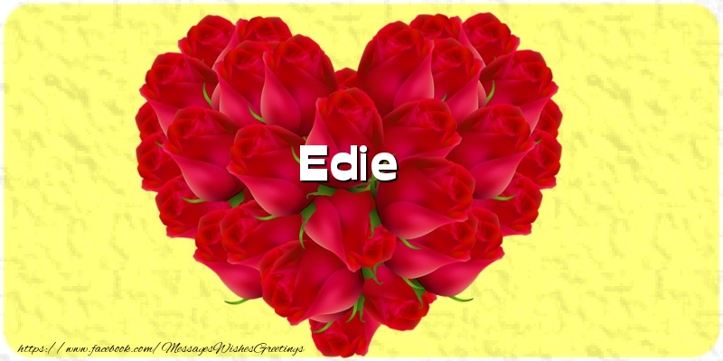 Greetings Cards for Love - Edie