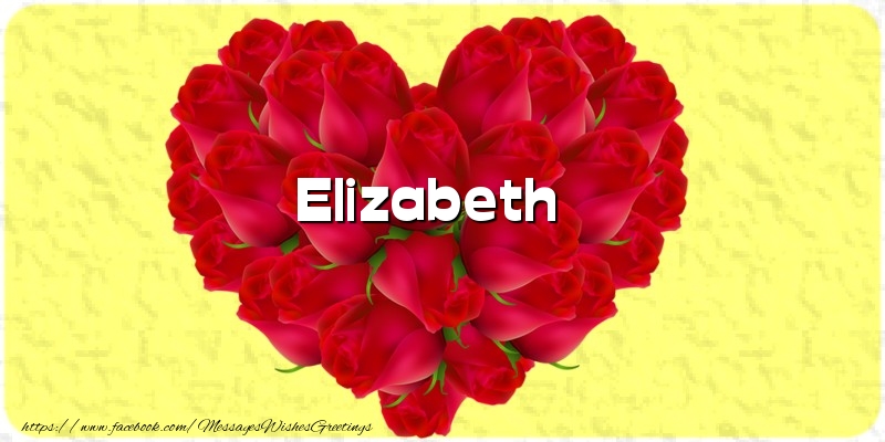 Greetings Cards for Love - Elizabeth