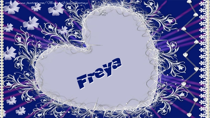 Greetings Cards for Love - Freya