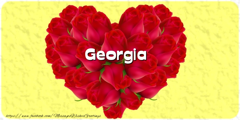 Greetings Cards for Love - Georgia