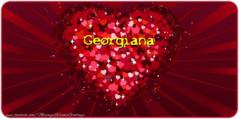 Greetings Cards for Love - Georgiana