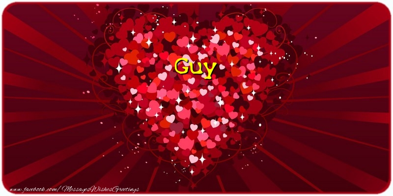 Greetings Cards for Love - Guy