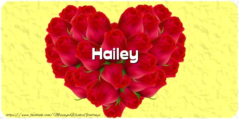 Greetings Cards for Love - Hailey