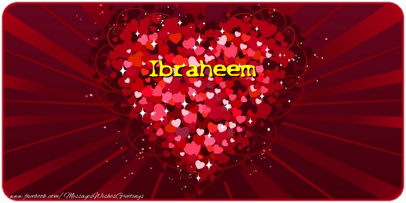 Greetings Cards for Love - Ibraheem