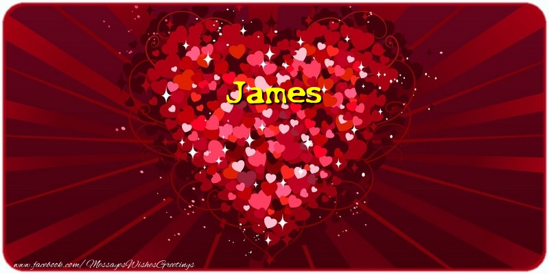 Greetings Cards for Love - James