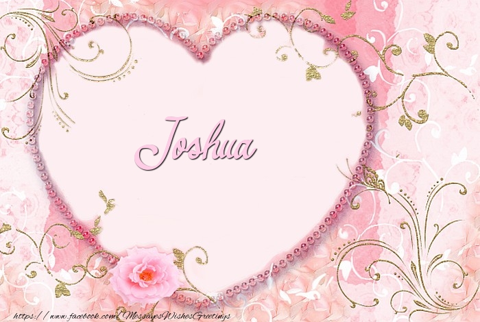 Greetings Cards for Love - Joshua