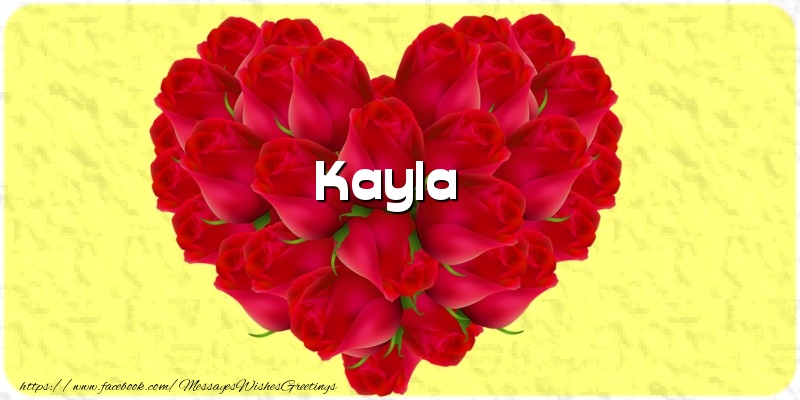 Greetings Cards for Love - Kayla