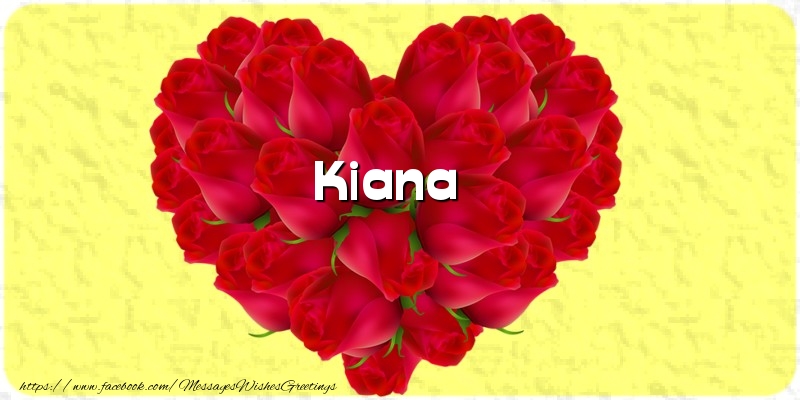 Greetings Cards for Love - Kiana