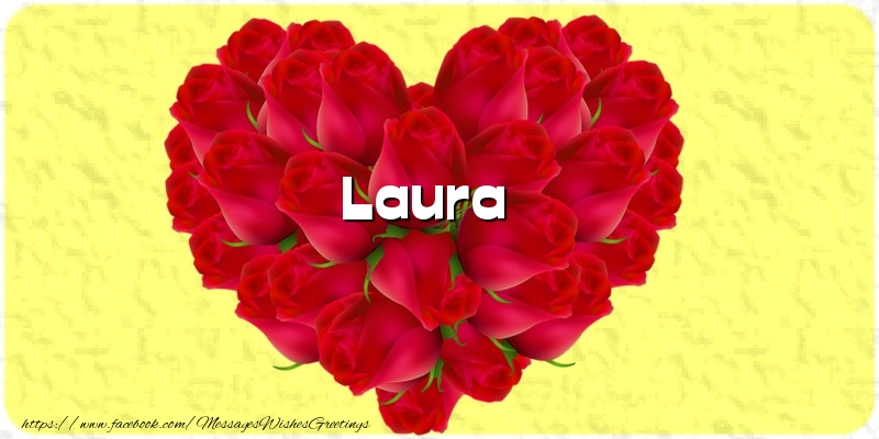 Greetings Cards for Love - Hearts | Laura