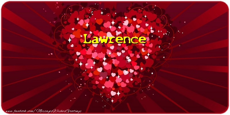 Greetings Cards for Love - Lawrence