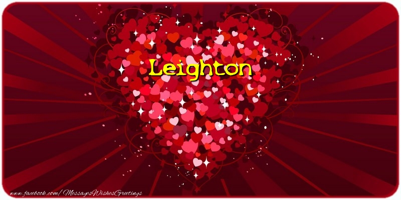 Greetings Cards for Love - Leighton