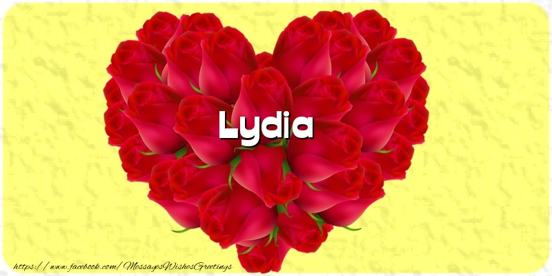Greetings Cards for Love - Hearts | Lydia