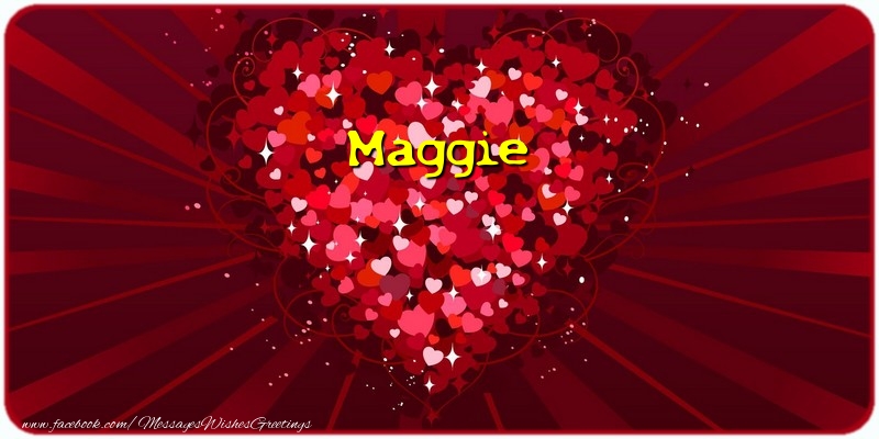 Greetings Cards for Love - Maggie