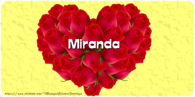 Greetings Cards for Love - Hearts | Miranda
