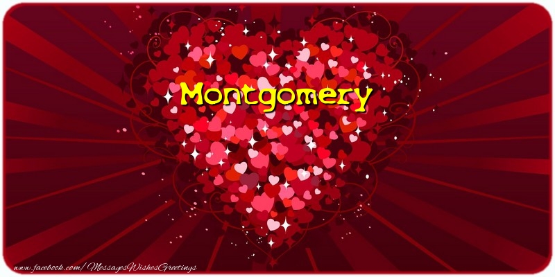 Greetings Cards for Love - Hearts | Montgomery