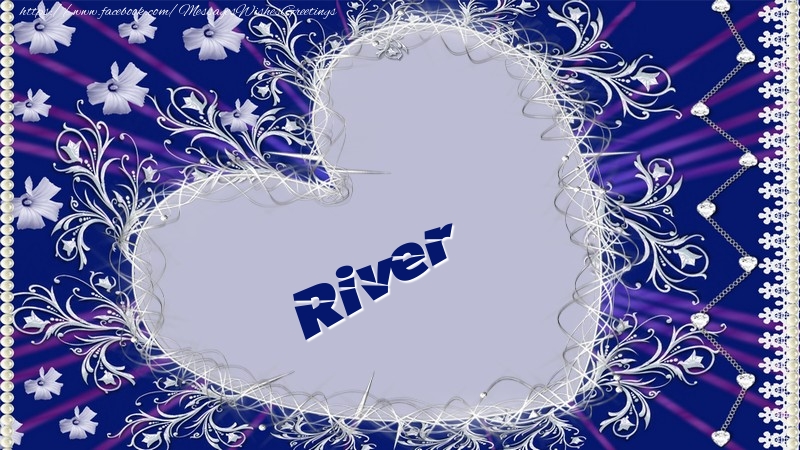 Greetings Cards for Love - River