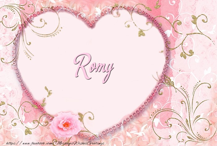 Greetings Cards for Love - Romy