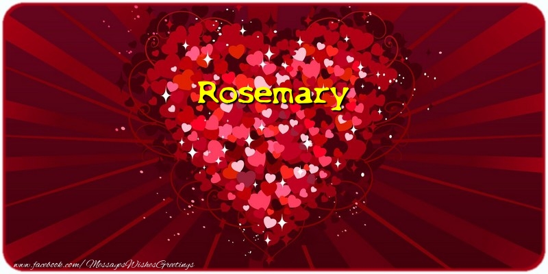 Greetings Cards for Love - Hearts | Rosemary