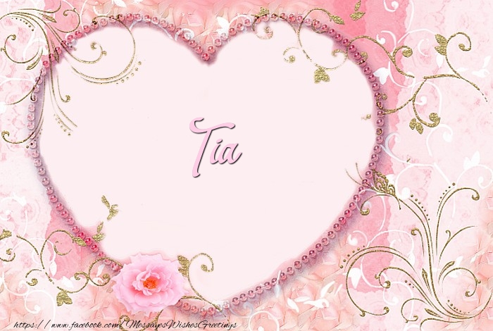 Greetings Cards for Love - Tia
