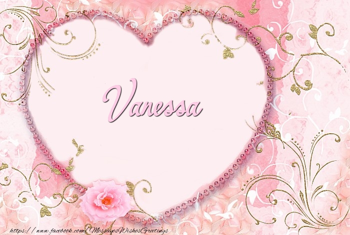 Greetings Cards for Love - Vanessa