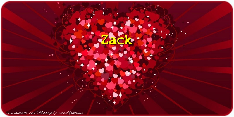 Greetings Cards for Love - Zack