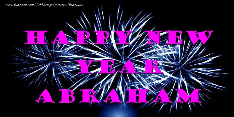  Greetings Cards for New Year - Fireworks | Happy New Year Abraham