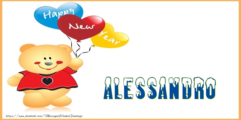 Greetings Cards for New Year - Happy New Year Alessandro!
