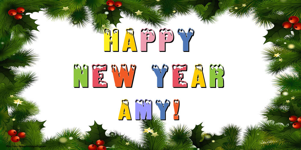  Greetings Cards for New Year - Christmas Decoration | Happy New Year Amy!