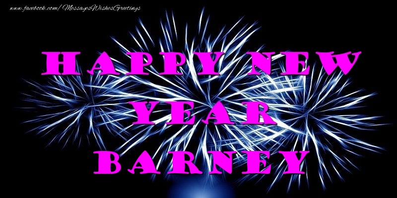 Greetings Cards for New Year - Fireworks | Happy New Year Barney