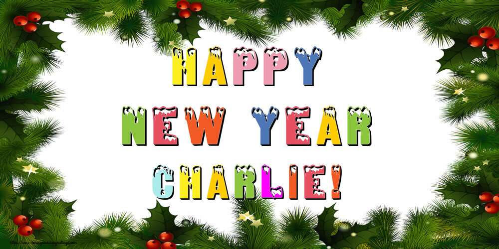 Greetings Cards for New Year - Christmas Decoration | Happy New Year Charlie!