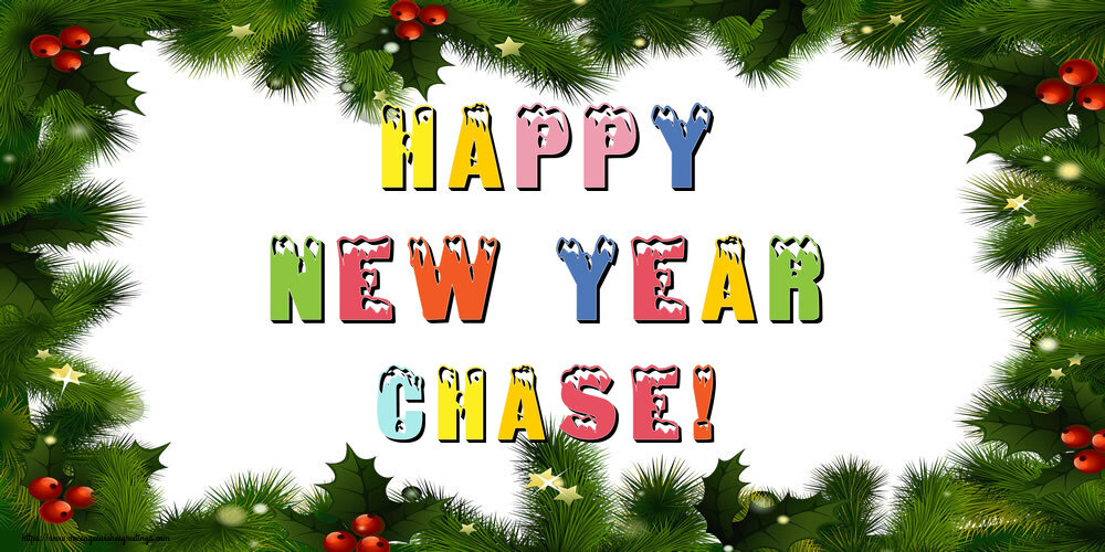 Greetings Cards for New Year - Christmas Decoration | Happy New Year Chase!