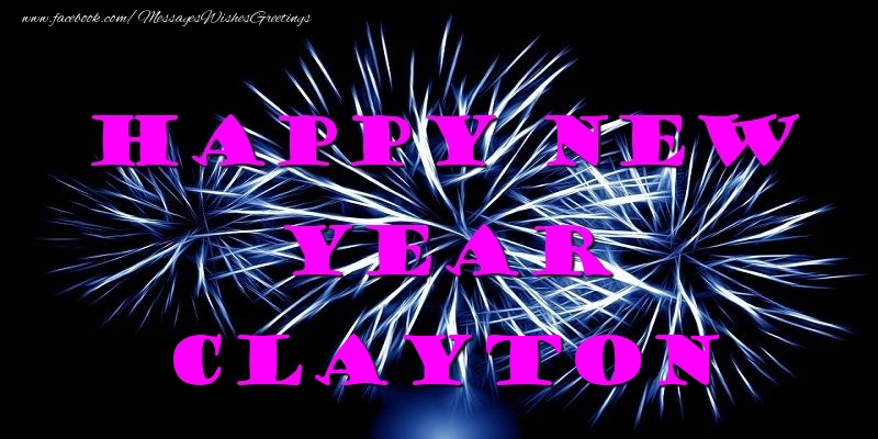 Greetings Cards for New Year - Fireworks | Happy New Year Clayton