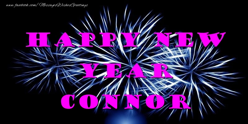 Greetings Cards for New Year - Fireworks | Happy New Year Connor