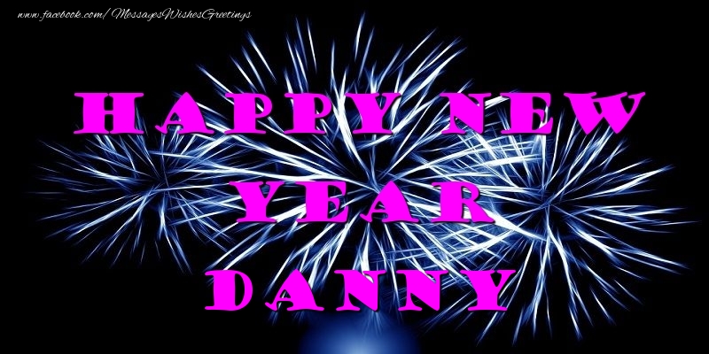  Greetings Cards for New Year - Fireworks | Happy New Year Danny