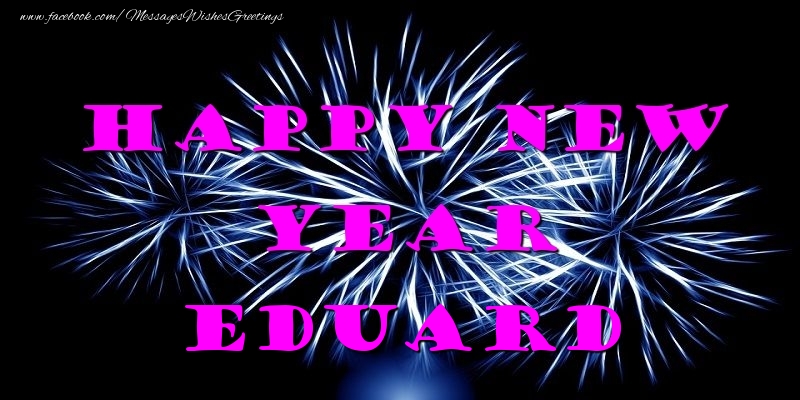  Greetings Cards for New Year - Fireworks | Happy New Year Eduard