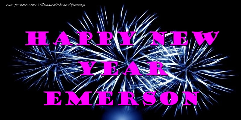  Greetings Cards for New Year - Fireworks | Happy New Year Emerson