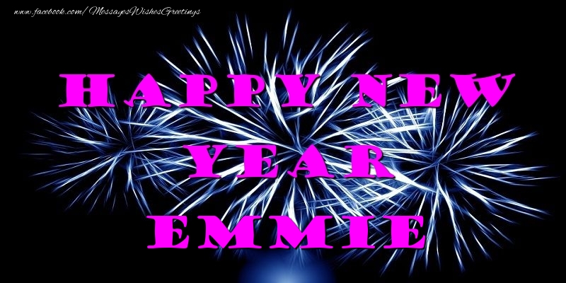 Greetings Cards for New Year - Happy New Year Emmie