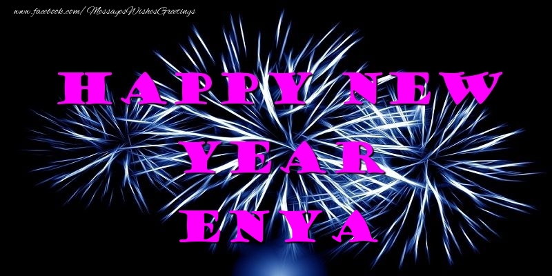 Greetings Cards for New Year - Happy New Year Enya
